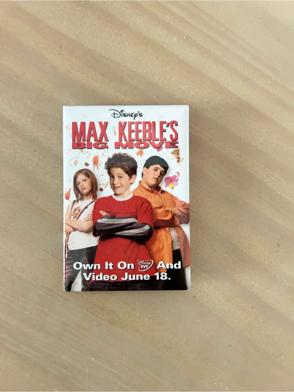 Y2K Disney Max Keeble’s Big Move Promo Pin Button June 18 Release